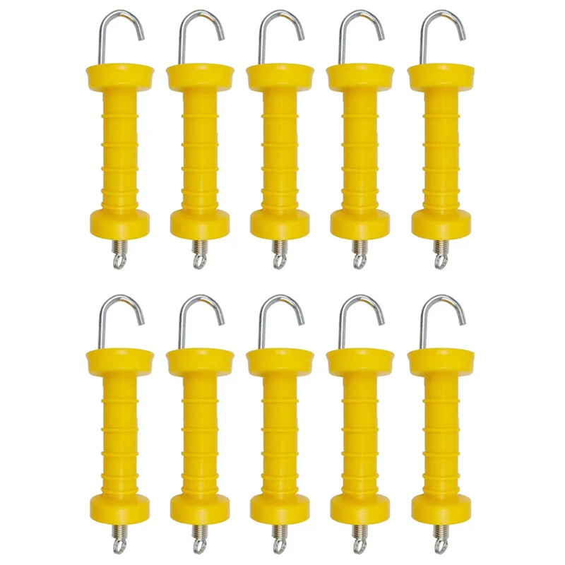 AA76-10 قطعة عالية الجودة سياج كهربائي بوابة مقبض معزول الربيع مقابض البلاستيك مقبض الباب مزرعة سياج الملحقات #1