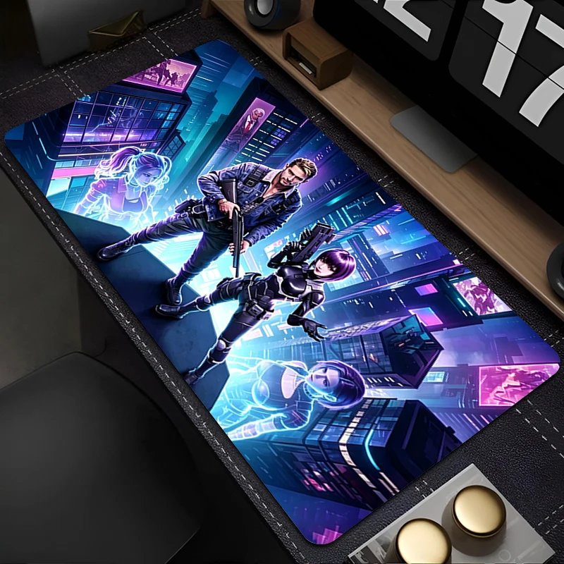Colorful Mouse Pad Animation Office E-sports Gaming Table Mat Notbook Keyboard Pad G-Ghost in the Shell Oversized Anime MouseMat