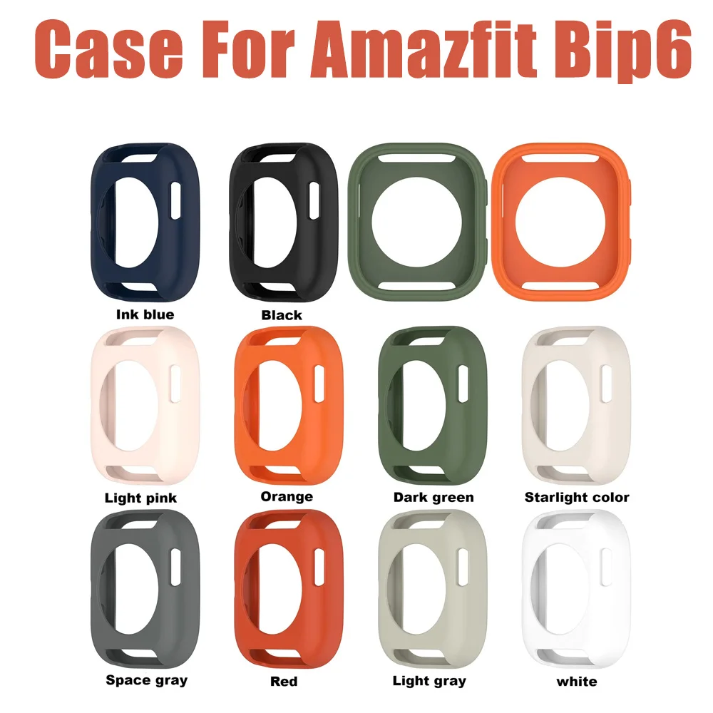

Band Case For Amazfit Bip6 (A2435) smart watch strap Anti-drop Screen protector bumper For Amazfit Bip 6 cover