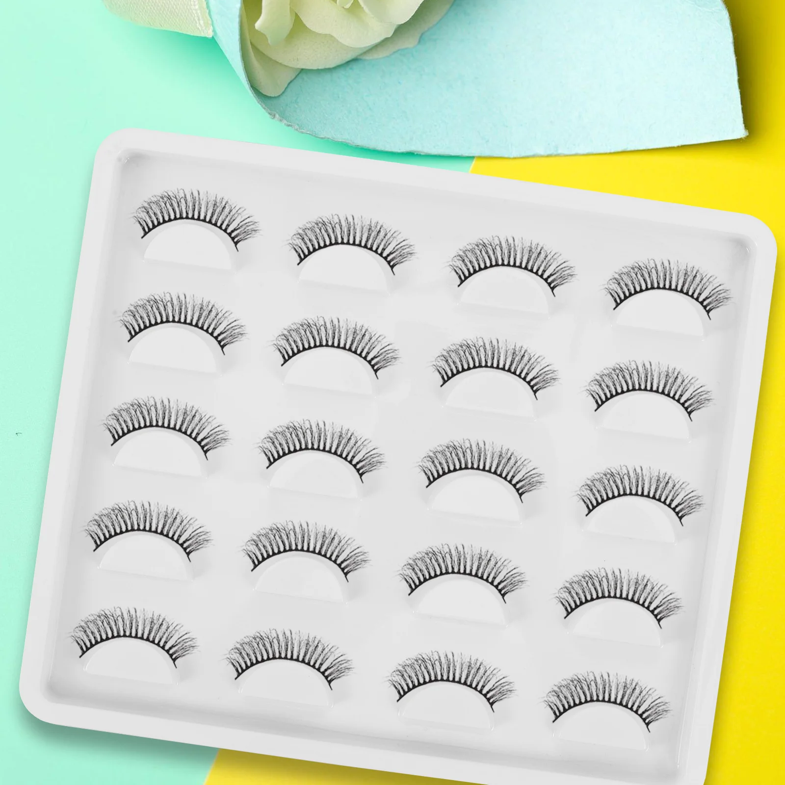 Custodia per ciglia Custodia in plastica per ciglia finte Scatola portaoggetti per organizer Contenitore per vassoio per ciglia per imballaggio per esposizione di estensioni