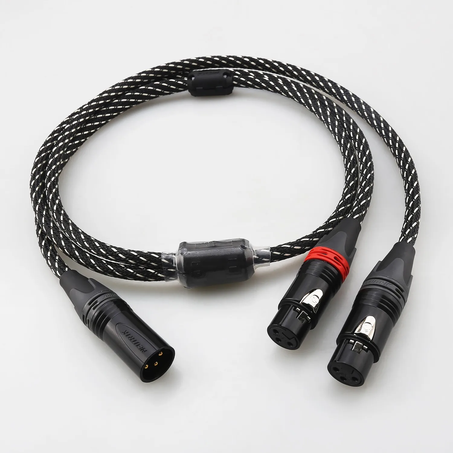 

Neutrik 3Pin XLR Male/Female to Dual XLR Female Y Splitter Cable OFC Audio Adapter Cord for Mixer Amplifier