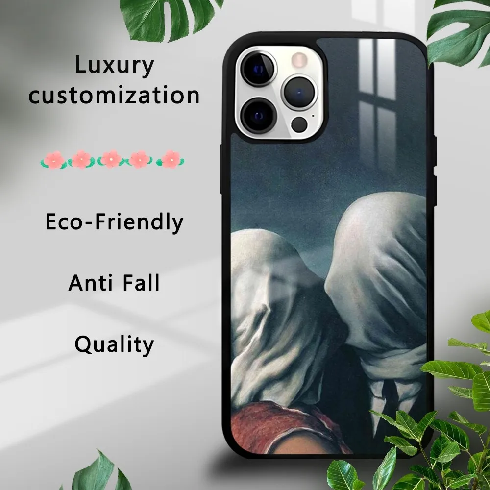 

Rene Magritte Art Phone Case For iPhone 16 15 14 13 12 11 Pro Xs Max Mini Plus Celulares Hard Funda