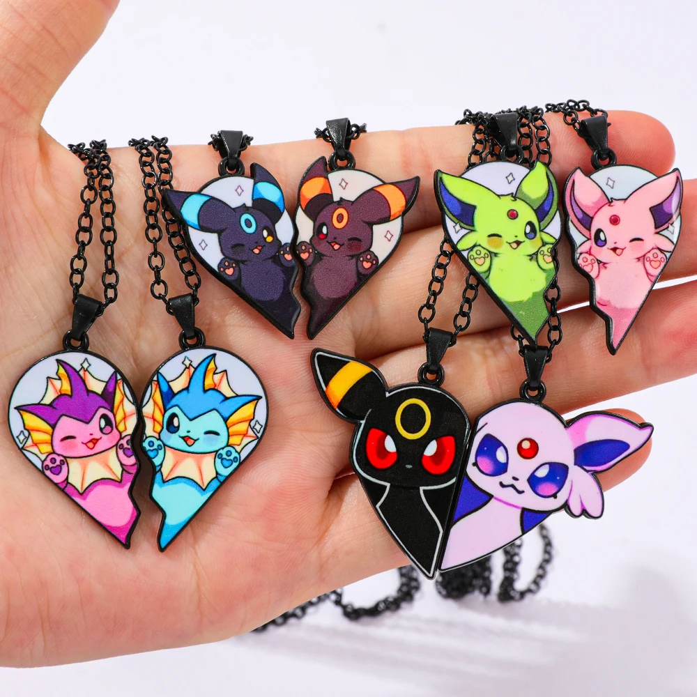 จี้โลหะรูปตัวละครอนิเมะคลาสสิก โปเกมอน อีวุย อัมเบรออน เอสเปออน ซิลเวียน โจลทีออน เฟลเรียน ของสะสมจากเกม ของเล่น