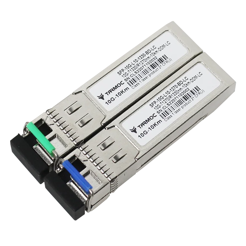 

Tarmoc SFP-10G-LC series BIDI Single Mode LC (1 pair) 10km,20km,40km,80km , Cisco, Mikrotik, Ubiquiti