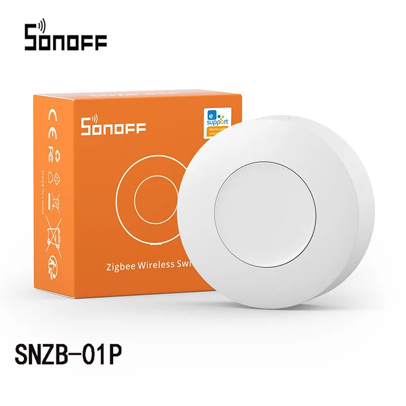 Sonoff SNZB-01P zigbee 3.0 interruptor sem fio interruptor de cena de casa inteligente com alexa google home smartthings ewelink