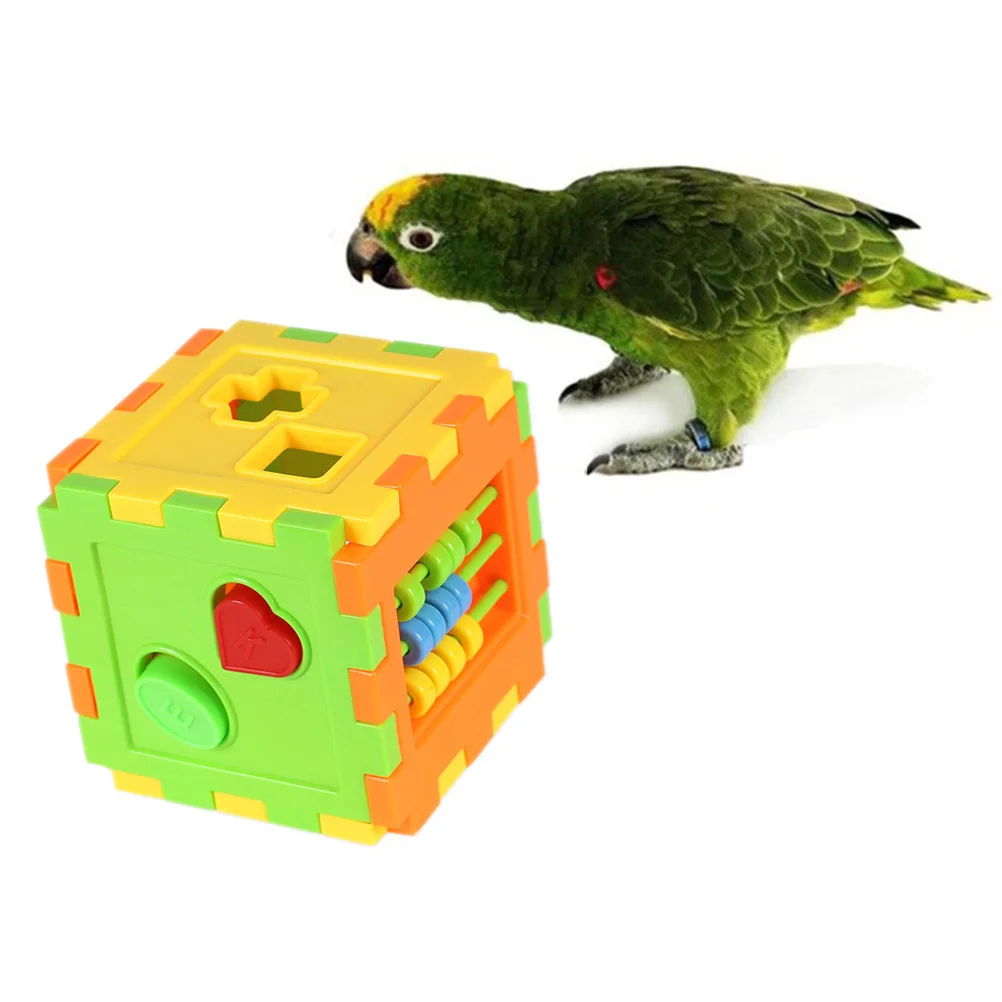 Educational Toys Intelligence Box Cognitive Blocks Parrot Puzzle Toy for Kids Babies Children Parrots