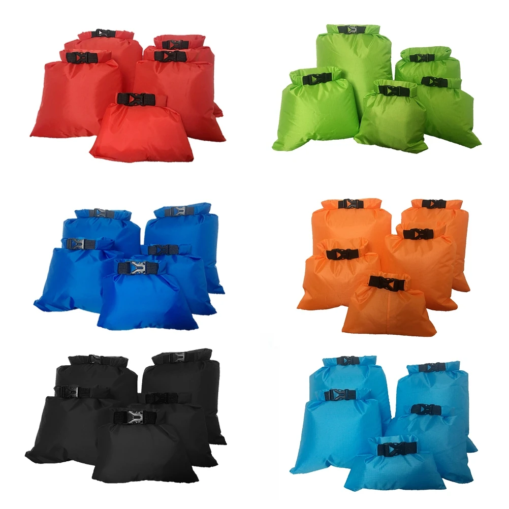 

5 PCS Drift Waterproof Bag Lightweight Dry Sack Pouch for Kayak Large Kayaking Floating Backpack Backpacking