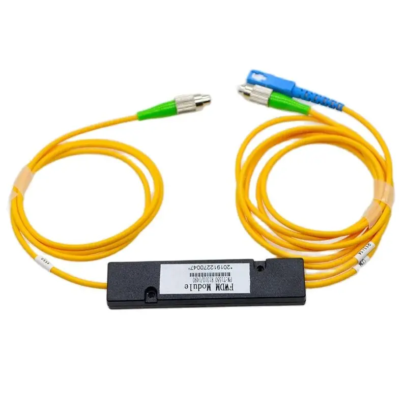 

5PCS FWDM Fiber Wavelength Division Multiplexer T1550 R1310/1490nm 1x2WDM EPON GPON SC FC ;LC Connector Free Shipping To Russia