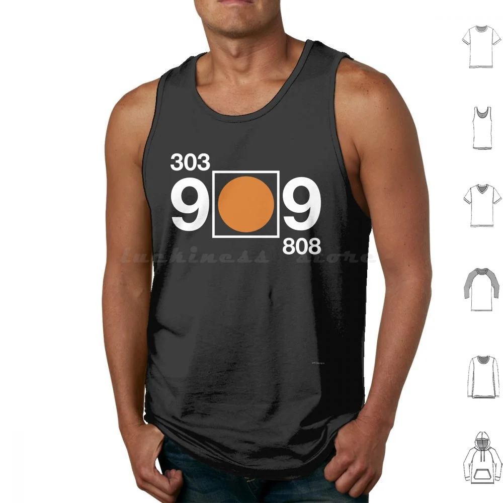 303 808 909 Drum Machine Acid Techno Merch Tank Tops Print Cotton 303 808 909 Drum Machine Acid Techno Dance House Music