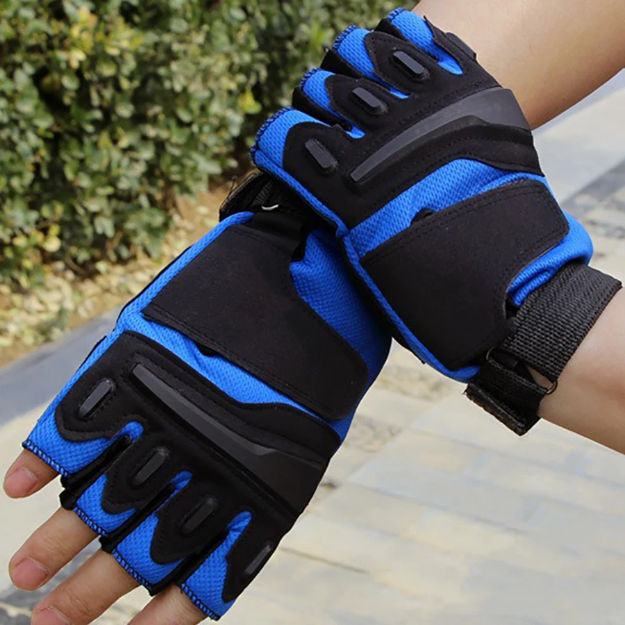 

1Pair Breathable Non-Slip Fingerless Gloves Non-Slip,Suitable for Motorcycle Bike Cycling Driving Hunting Outdoor Sport Gloves