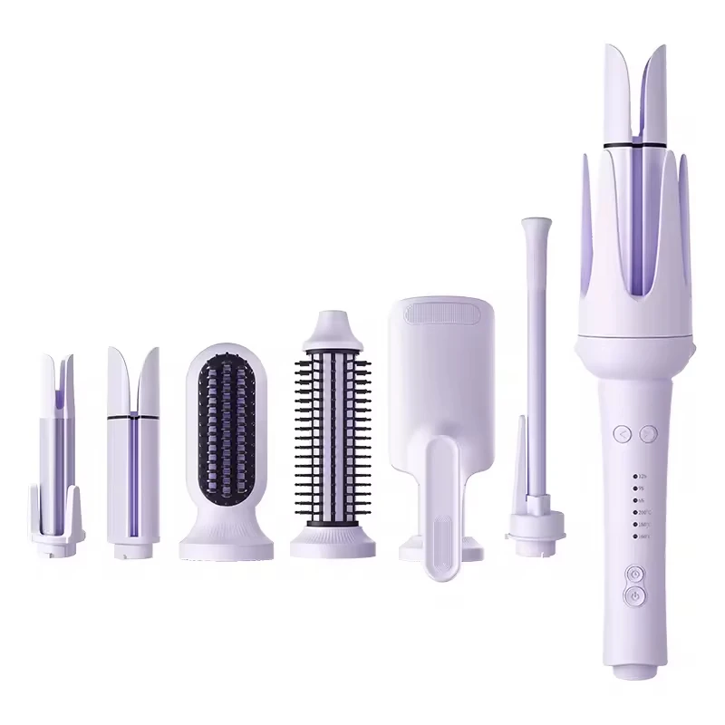 

Multifunctional 7-in-1 Automatic Hair Curler Combo Roll Hair Curling Irons Set Self Rotating Hair Curler Machine