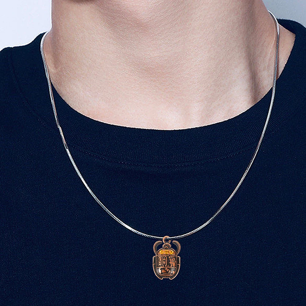 

30pcs Ancient Scarab Necklace Charms 26x16mm DIY Jewelry Crafts Accessories Orange Color beetle jewelry charm bracelet