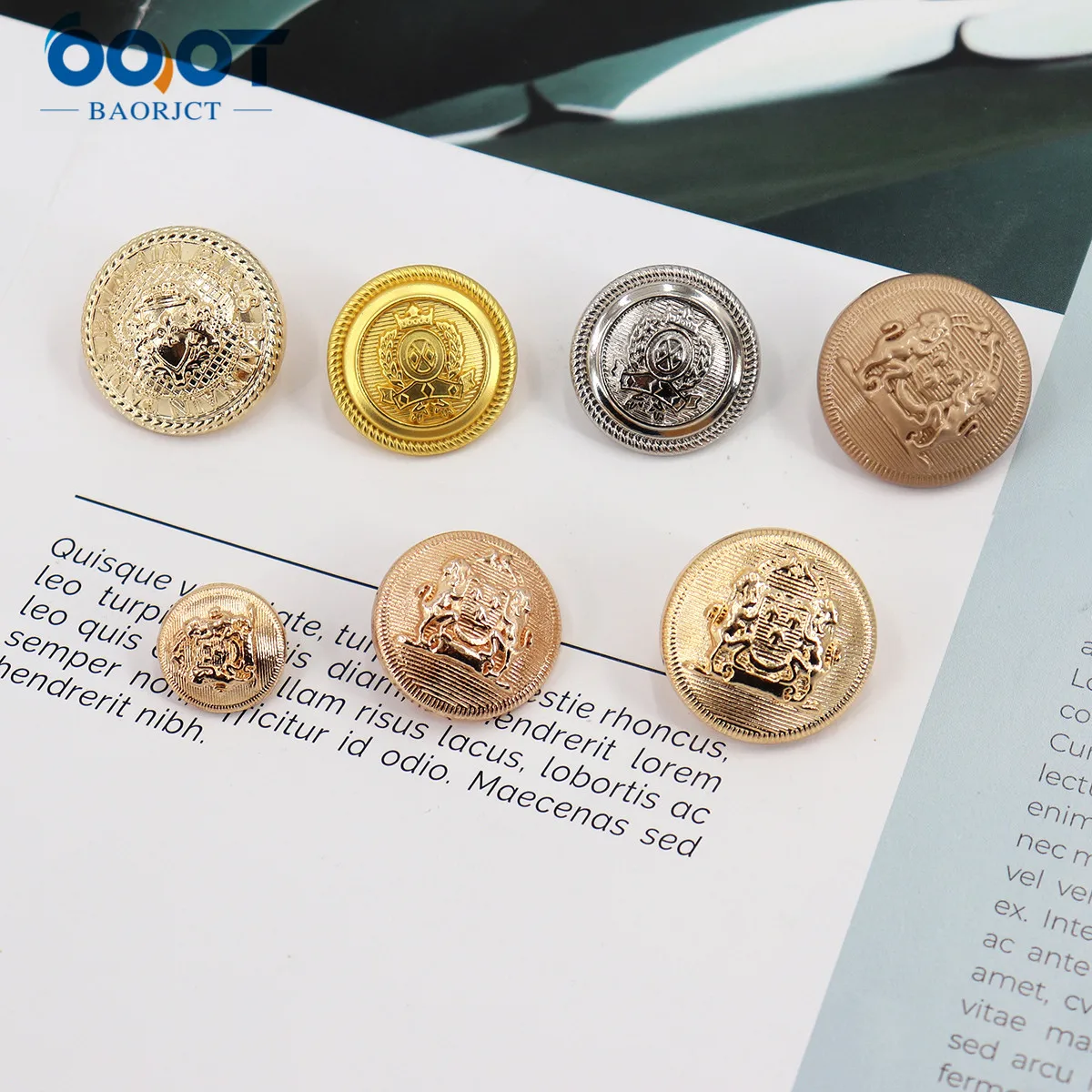 Metal Button 10Pcs/Lot  Yellow Gold or Silover Sweater Coat Decoration Shirt Buttons Accessories DIY JS-560