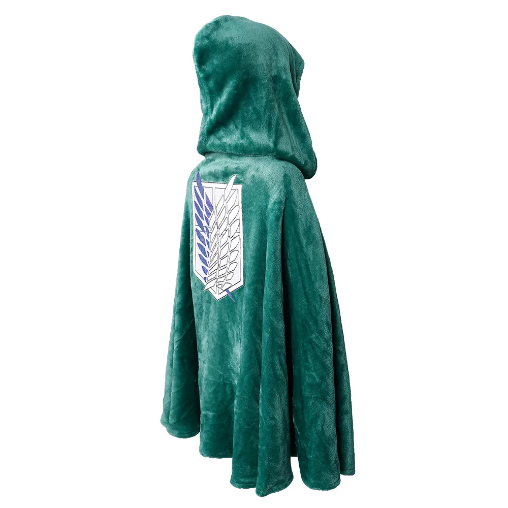 子供用ハロウィンコスプレ進撃の巨人自由の翼マントベルベット生地アニメコスチュームパーティーやパフォーマンスに最適