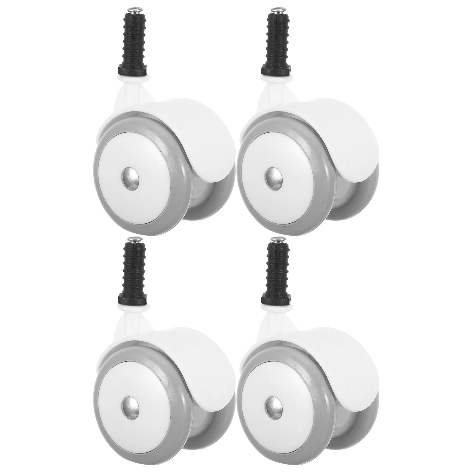 

4Pcs Infant Stroller Wheels Silent Rubber Caster Replacement for Toddler Walker Mobility Smooth 360 Degree Rotation Easy Install