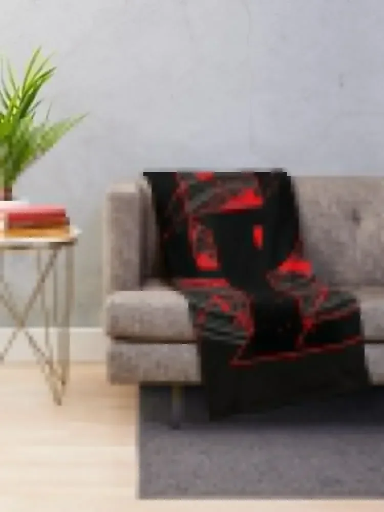 Daredevil DD Logo Vortex Red Rain Throw Blanket Loose Plaid Fashion Sofas Blankets