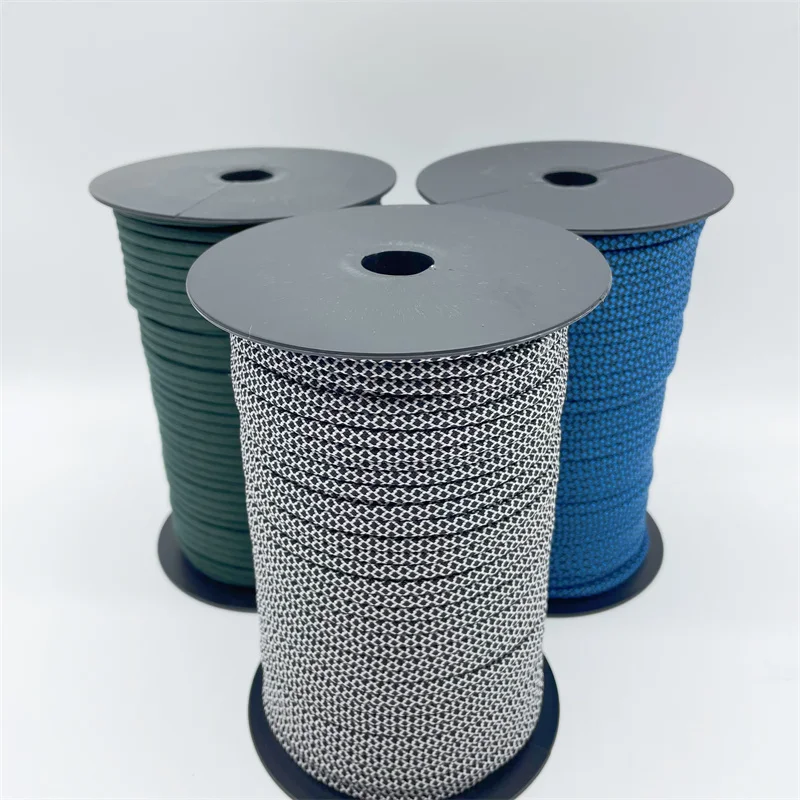 100M 550 Military Standard 7-Core Paracord Rope 4mm Outdoor Camouflage Parachute Cord Survival Umbrella Tent Lanyard Strap