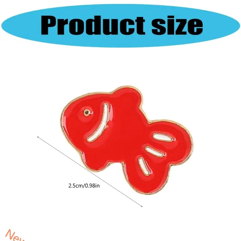 السمك دبوس سبيكة الفضة الذهب هدية المجوهرات للارتداء اليومية ملحقات الملابس