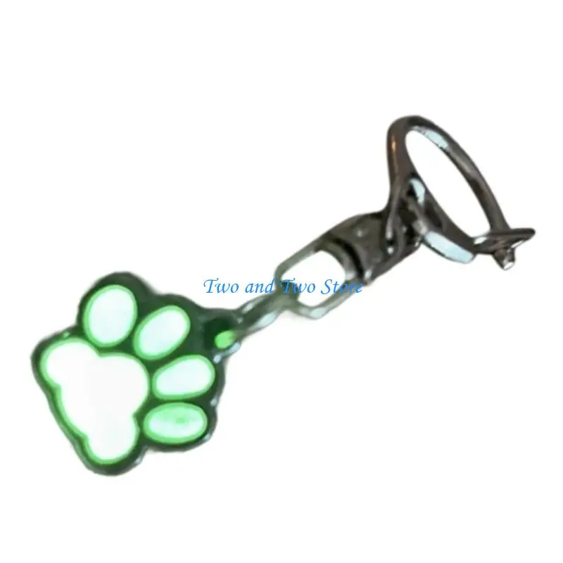 

HX6F Luminous Animal Claw Keychain Stylish Car Key Chain Claw Shaped Charm Bag Decors