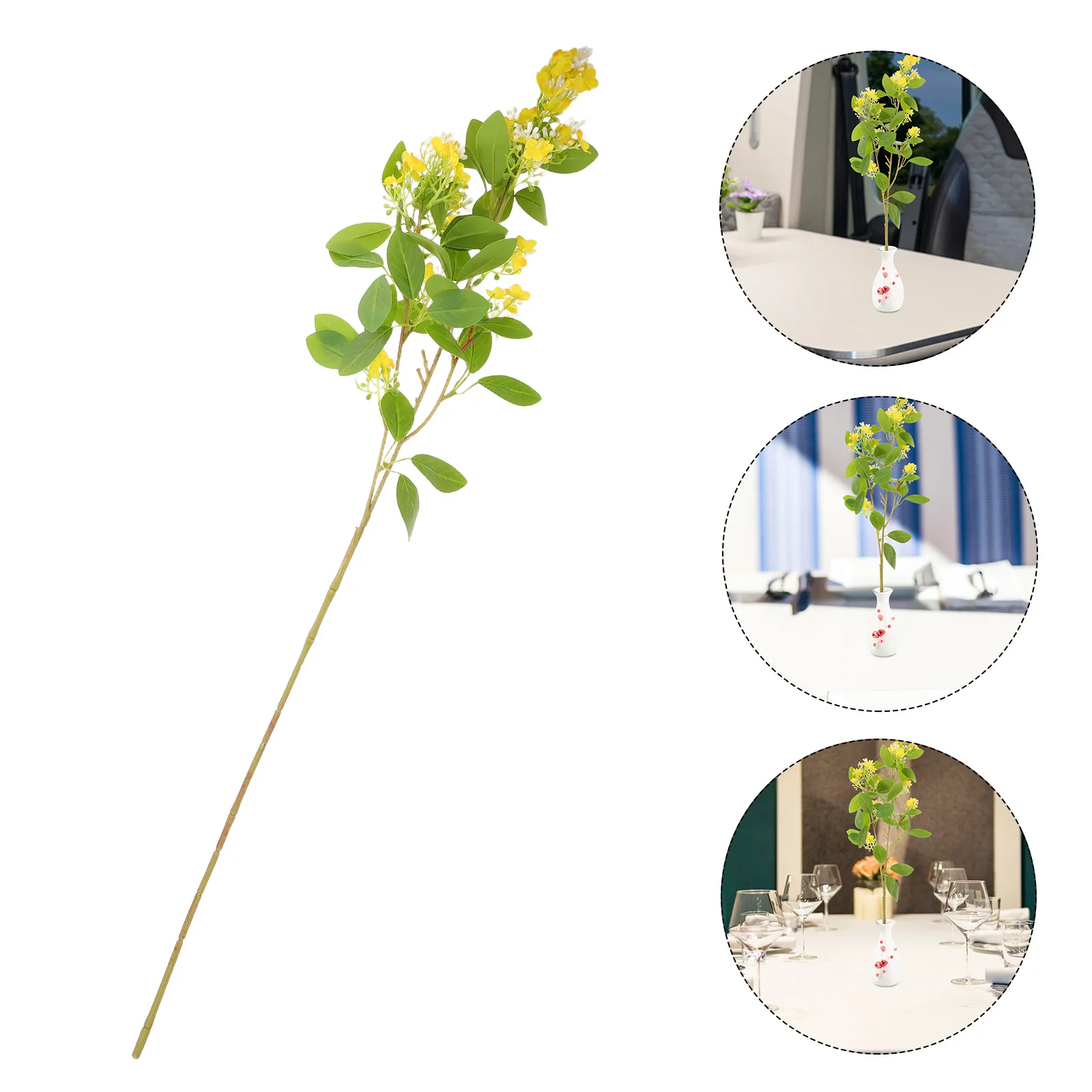 

Simulated Osmanthus Branches Home nishings Artificial Flowers Autumn Yellow for Vase
