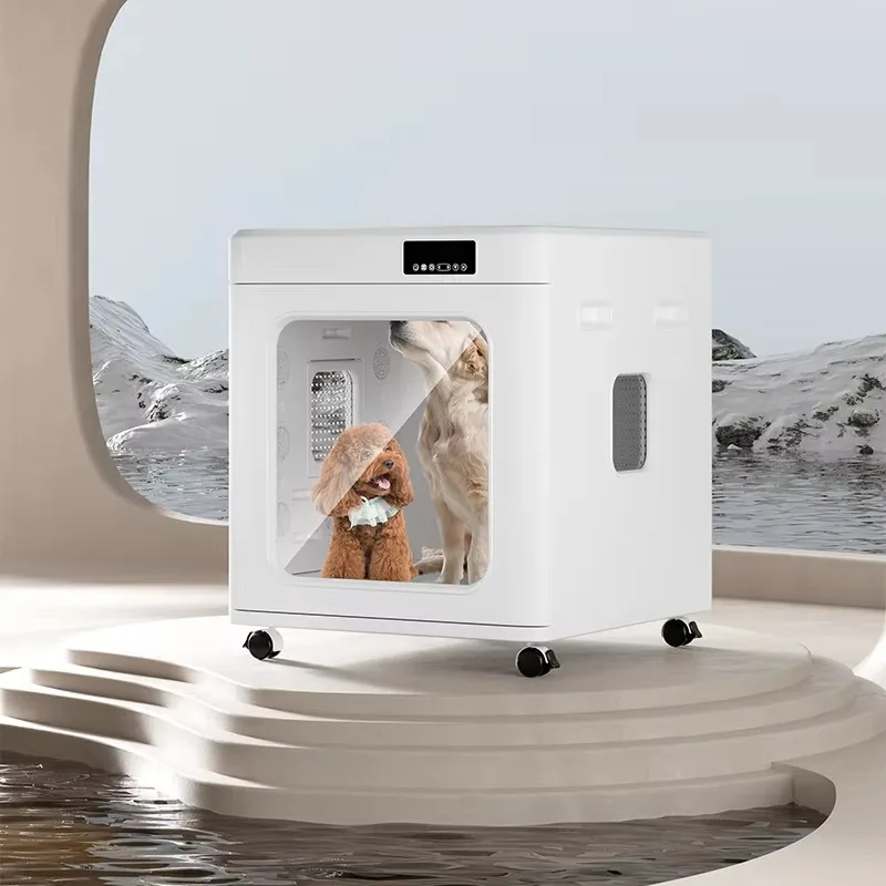 Silent Professional Pet Dog Dryer 200L Big Capacity Eco-Friendly ABS 4-Speed Smart Grooming Hair Drying Machine Bathroom Salon