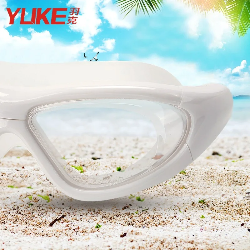 Lunettes de natation professionnelles en silicone souple étanche, lunettes de natation, lunettes anti-buée UV, hommes et femmes, lunettes pour