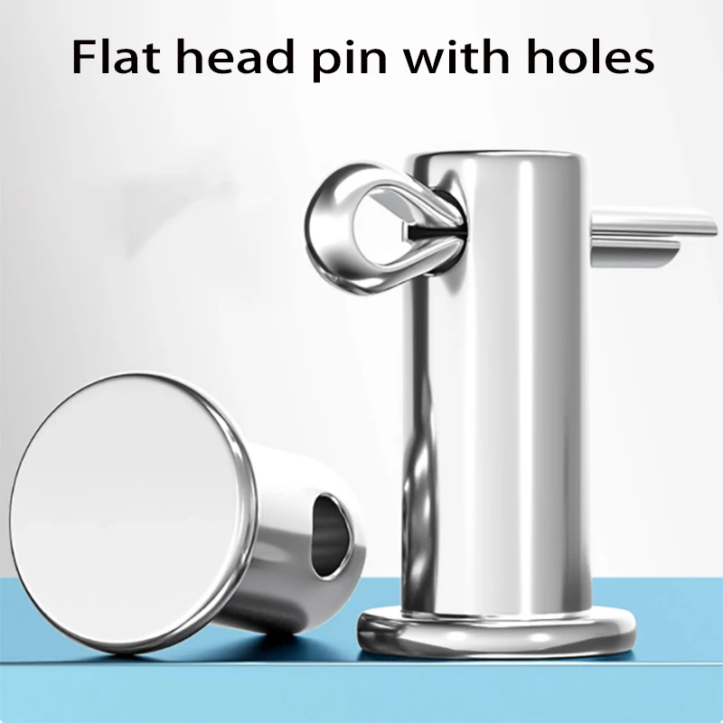 Con foro perno albero coppiglia perno set testa piatta perno cilindrico spina pin di posizionamento M3M4 M5 M6 M8GB882 304 acciaio inossidabile