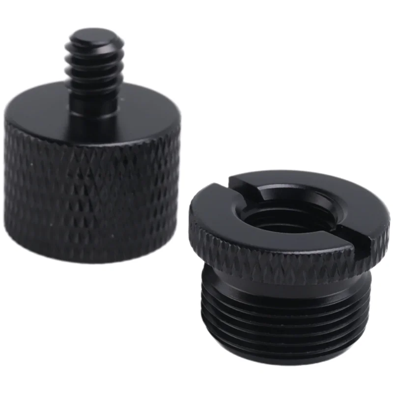 Set di adattatori filettati per supporto microfono eccellente da 8 pezzi, filettatura adattatore per vite da 5/8 femmina a 3/8 maschio e 3/8 femmina a 5/8 maschio