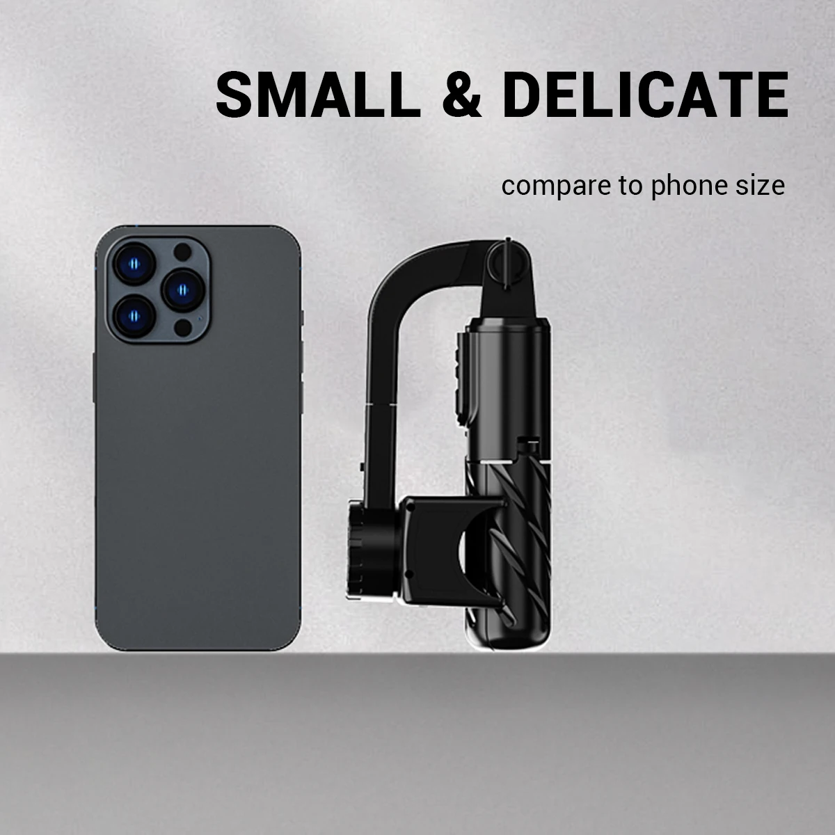 Fangtuosi mini estabilizador de telefone móvel sem fio bluetooth selfie vara tripé suporte anti-shake suporte integrado 360 °   rotação