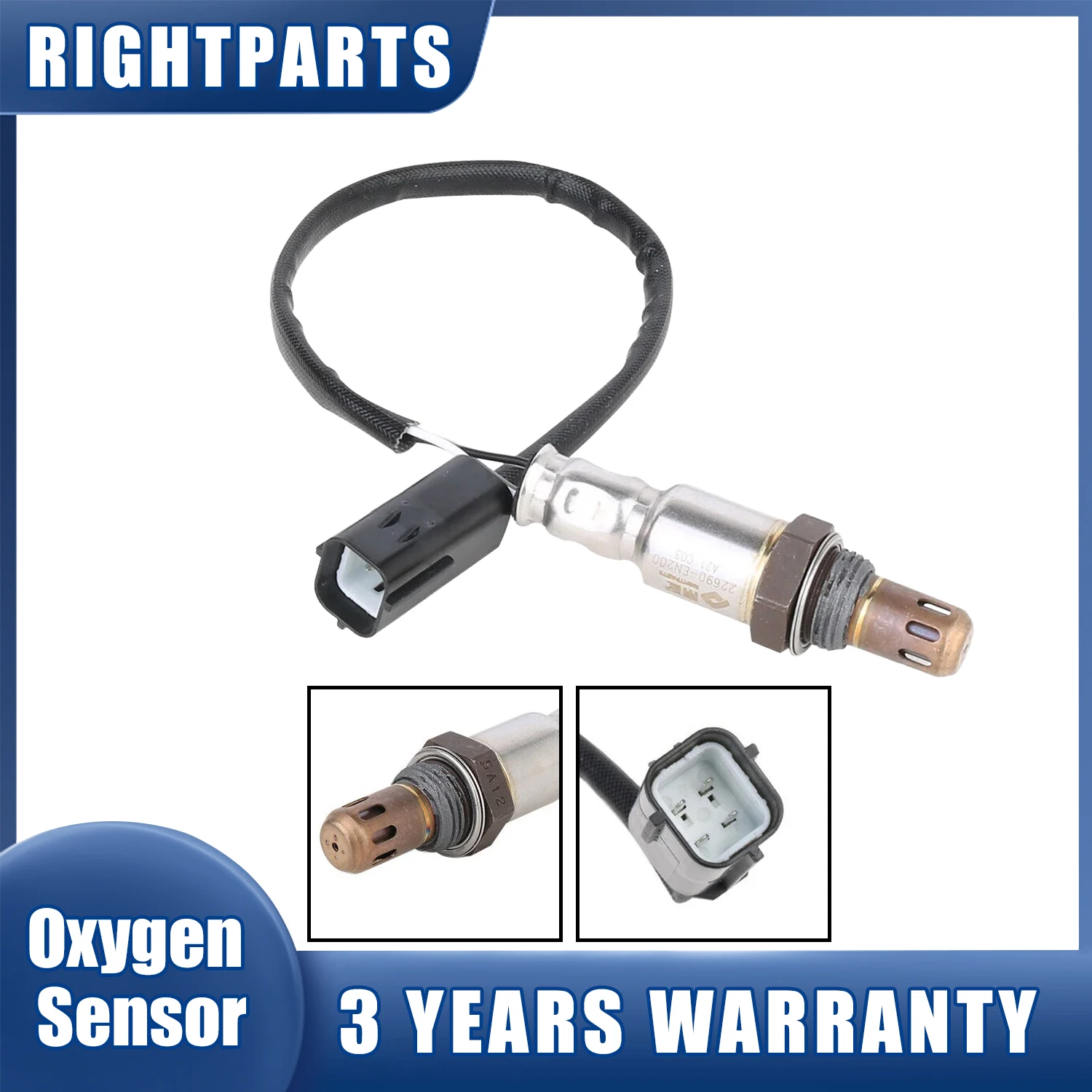 RIGHTPARTS 22690EN200 22690-EN200 234-4380 Downstream Oxygen O2 Sensor For Nissan- Serena C25 X-Trail T31 Tiida C11 Car Sensors