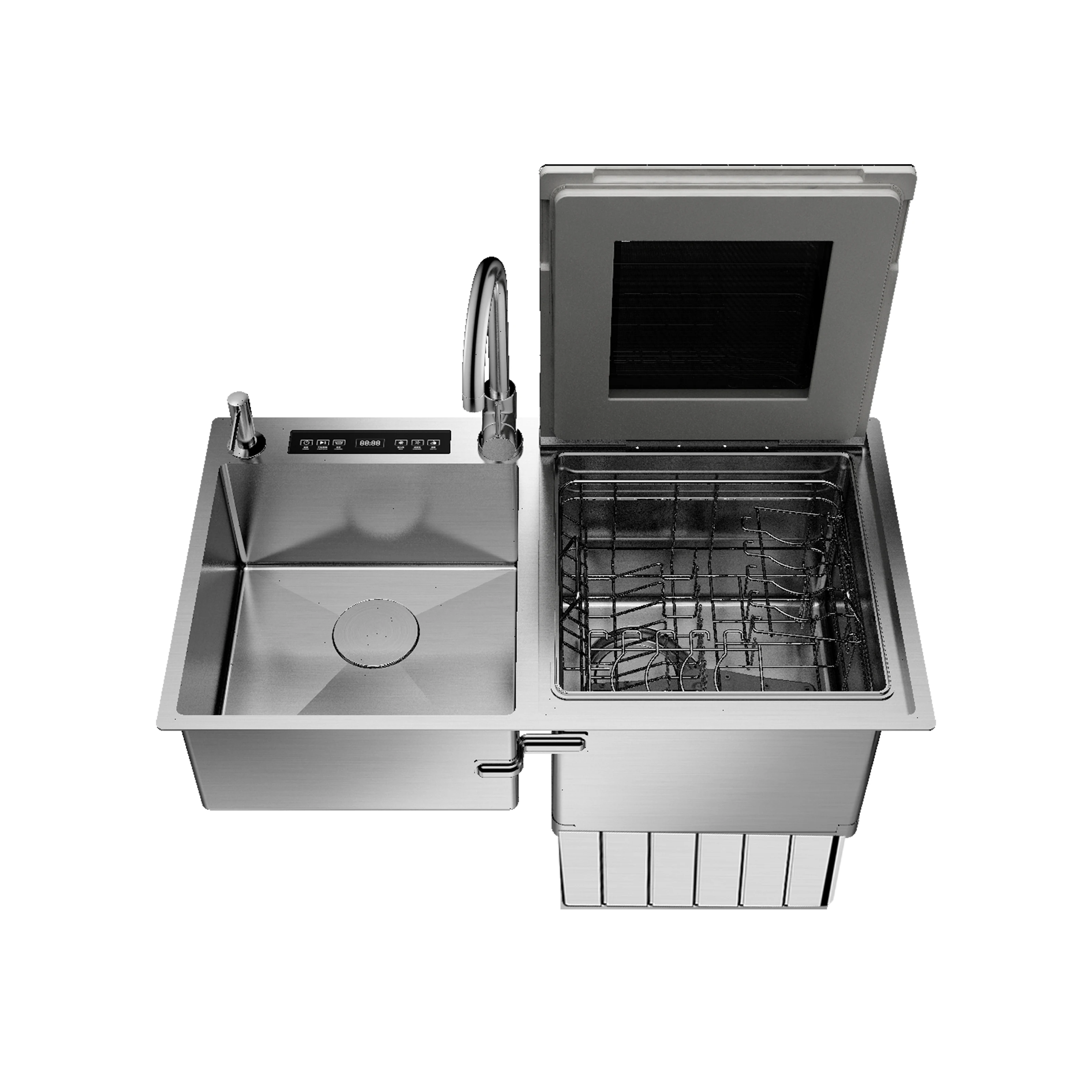 

Automatic Dishwasher Sink Machine Washing Stainless Steel Countertop Dishwashers For Home