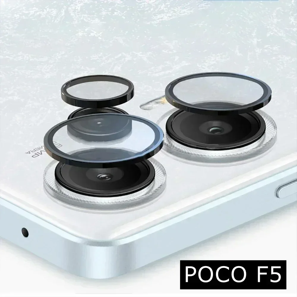 Aluminum Alloy  Camera Ring for Xiaomi POCO F5  Phone Protective Lens Glass Screen Protector  Background Cover
