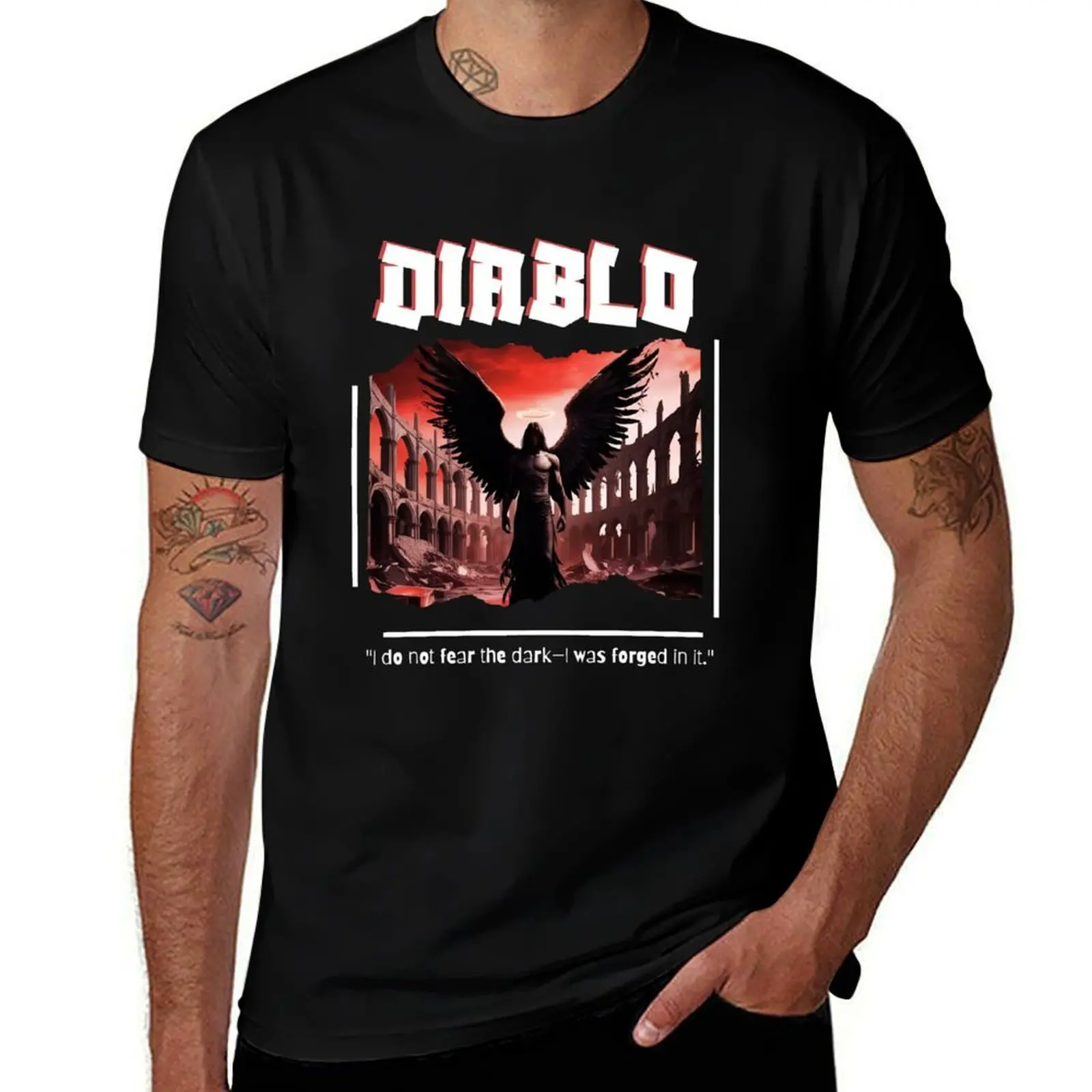 

Diablo Dark Art T-Shirt Clothing street wear korean fashion anime shirts men