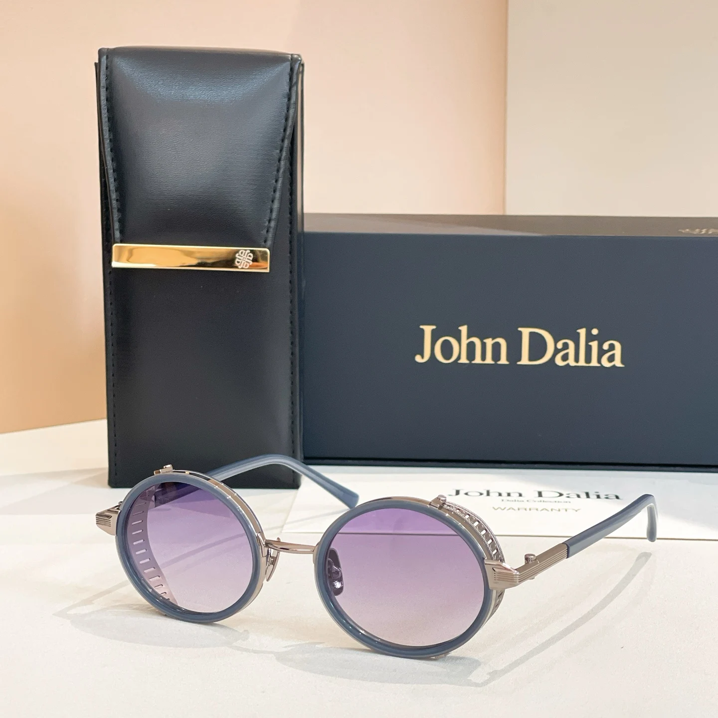 

Original For JOHN DALIA JD Steve Fashion Alloy+Acetate Frame Men Sunglasses Casual Classic Vintage Business Women Couple Eyewear