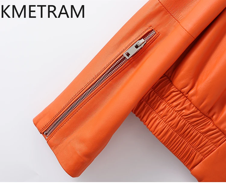 100% couche supérieure vestes en peau de mouton femme décontracté court motard veste en cuir véritable 2025 nouveau dans les vêtements d'extérieur automne femmes vêtements kolات