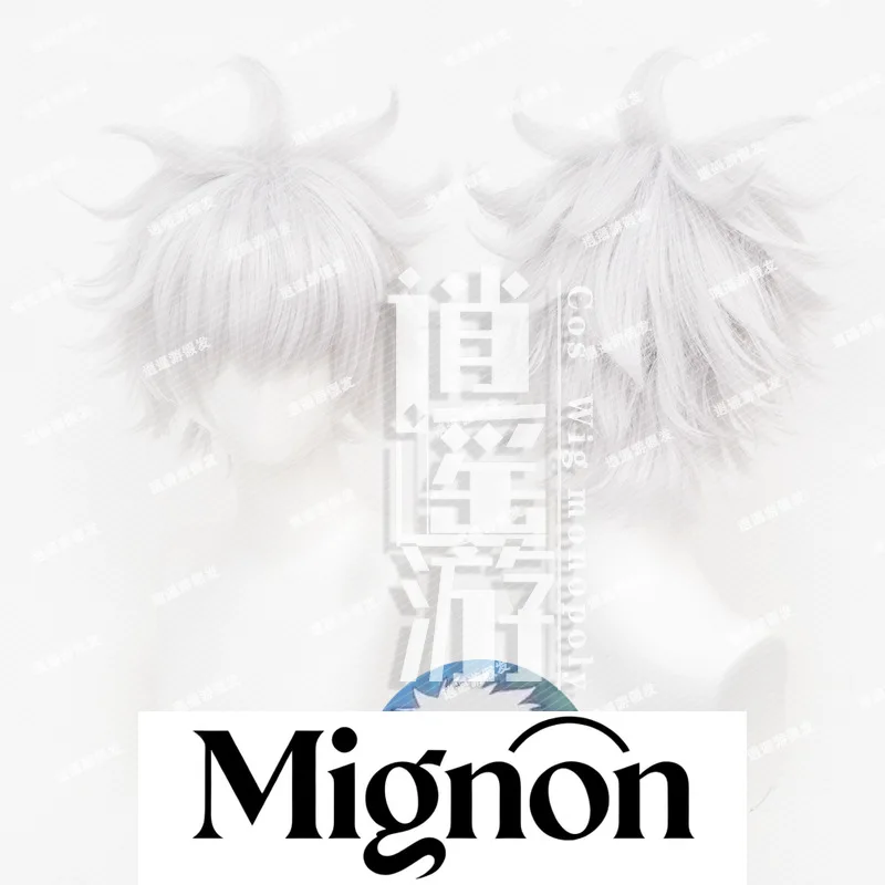 Hunter x Hunter Killua Zoldyck Cosplay Wig Fluffy Top Anime Short Hair Halloween Gift