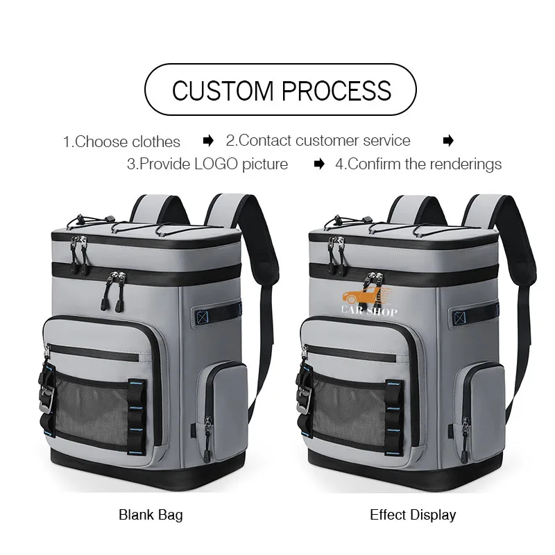 Thermal Insulated Cold Ice Bags custom logo Rucksack for Camping Beach Fishing Picnic Travel Bag Personality customization