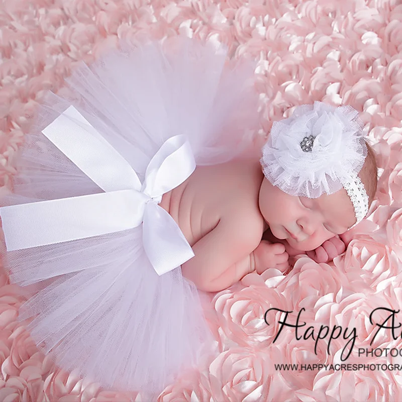 Children\'s Photography Clothing Studio Fluffy Skirt Newborn Baby Girl Outfit 0-3 Months Bebe Accessories Photography Props Gifts