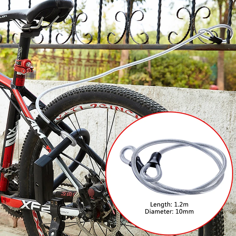 

Прочный стальной замок для велосипеда, 10 мм, 1,2 м