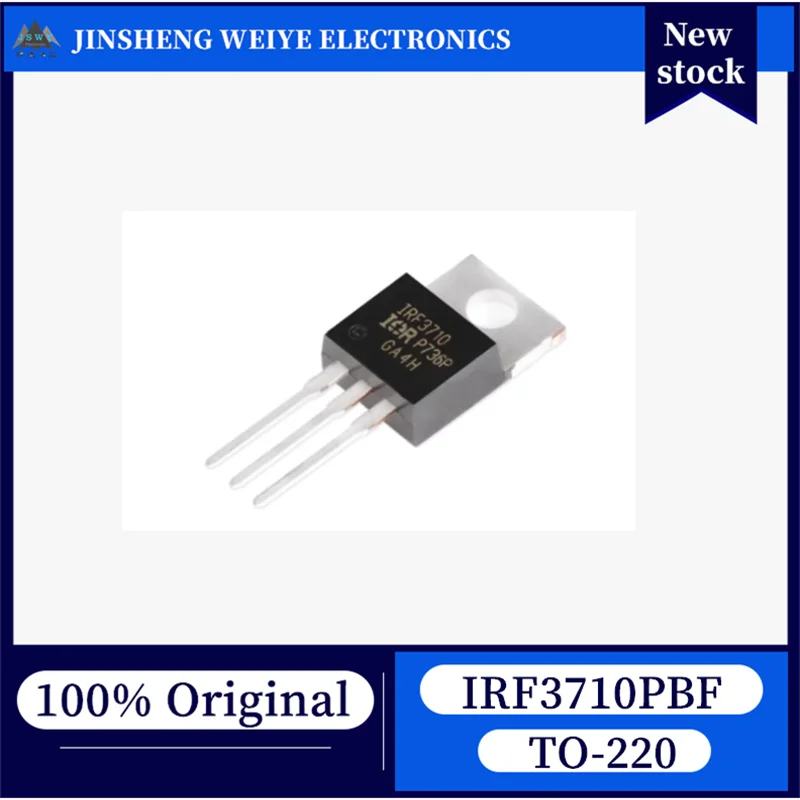 

(20/100 pieces) IRF3710PBF IRF3710 TO-220 N-channel power MOSFET 100V 57A 100% Brand New Original Stock Fast Shipping