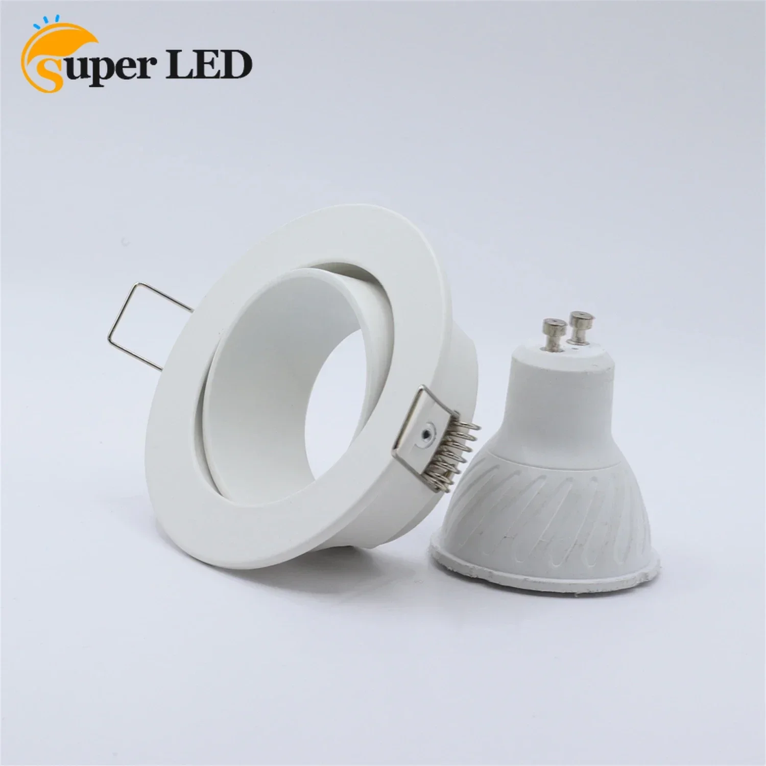 

JOYINLED Zinc Alloy Embedded LED Downlight Angle Adjustable Ceiling Light Spotlights 6W Bulb Rotating Indoor Lighting