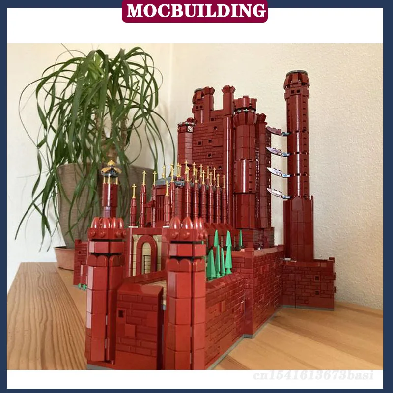 The Red Castle Big Model Building Blocks assemblato MOC Movie Collection Series Set di regali giocattolo per la casa fai da te