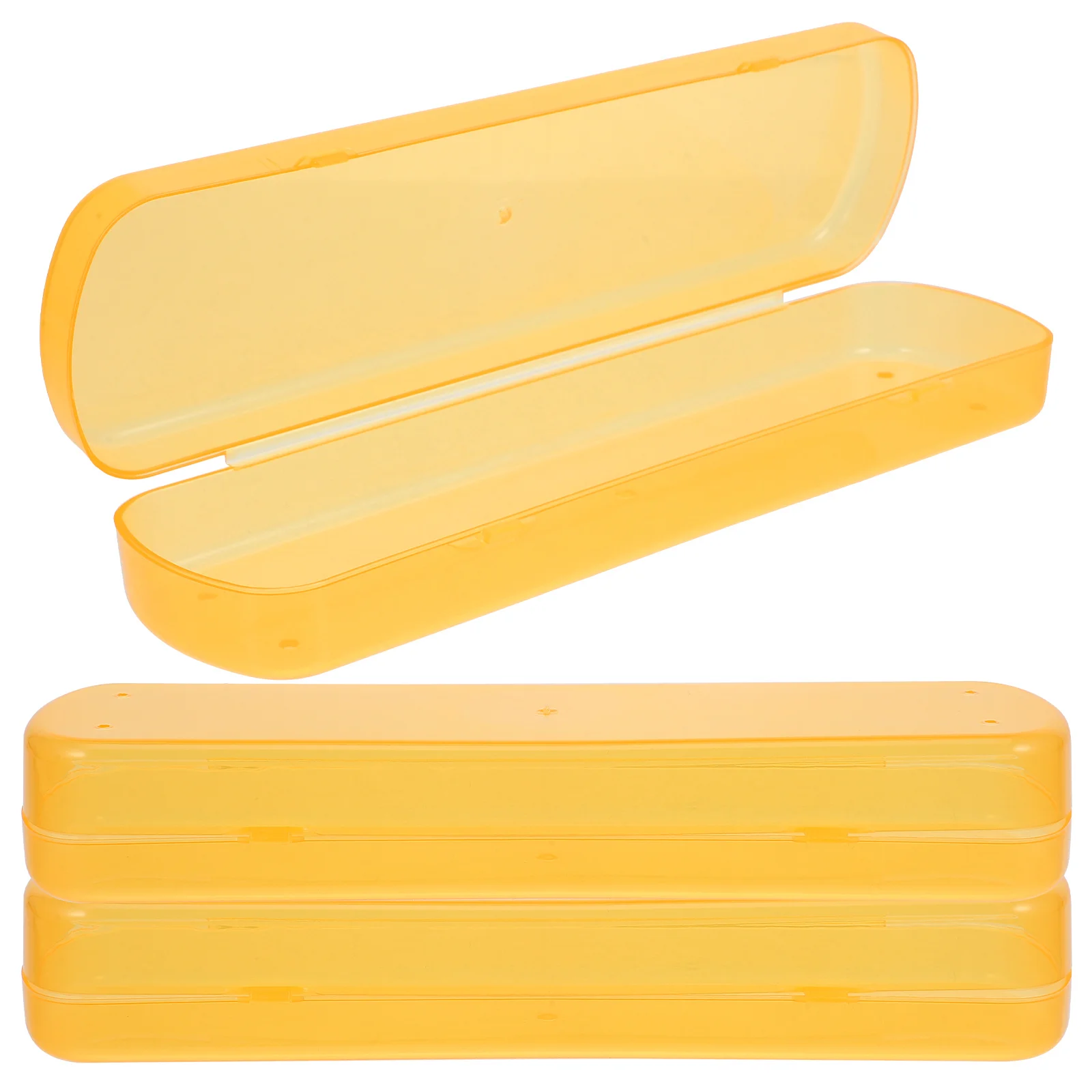 

3Pcs Toothbrush Case Portable Plastic Travel Toothbrush Holders Lightweight Sealed Toothpaste Storage Boxes Outdoor Organizer