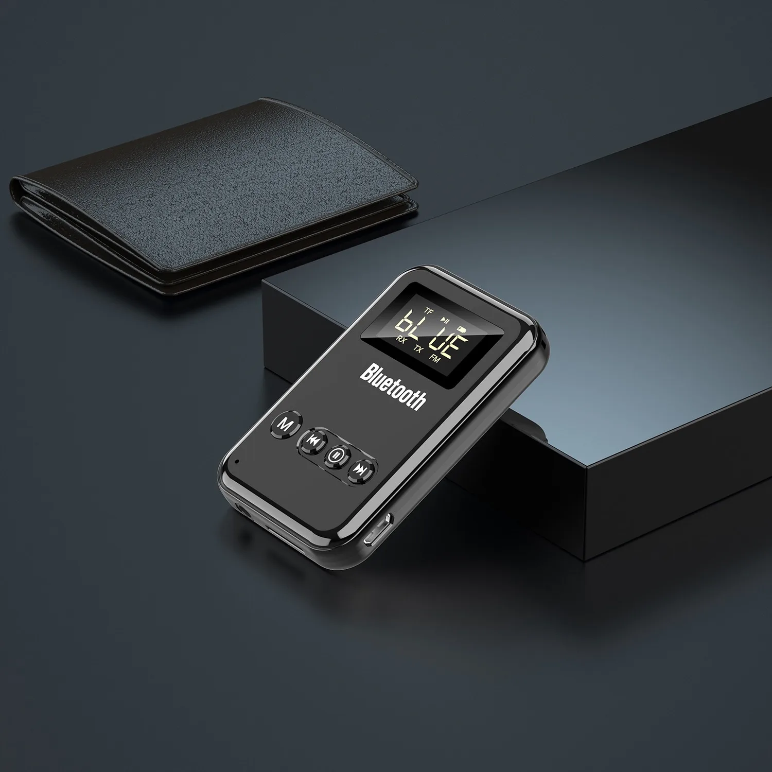 B68A Bluetooth 5.0 Ricevitore Trasmettitore Musica stereo Trasmettitore FM per auto Auricolare Adattatore per altoparlante Supporto TF Card