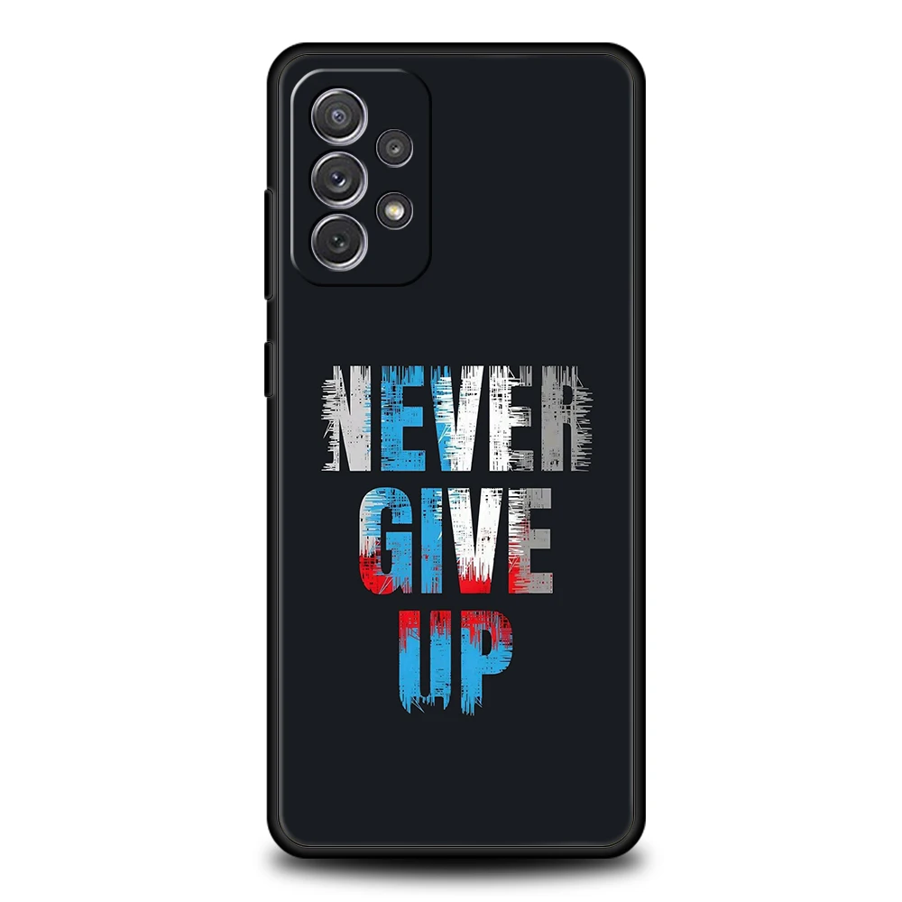 حافظة لهاتف سامسونج A15 A13 A35 A55 A51 A71 A41 A31 A03S A05 A17 A23 A25 A33 A53 A73 5G A07 4G غطاء جرافيتي كتابة رسالة يقتبس