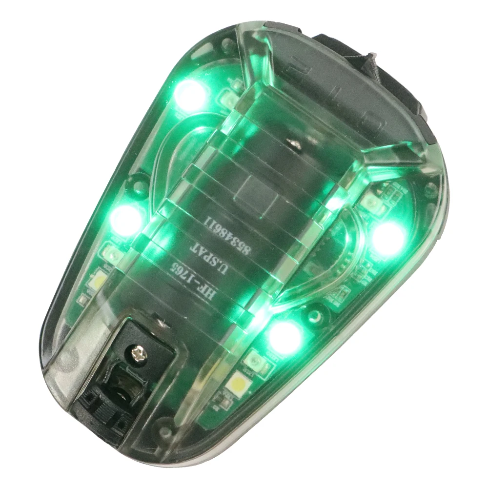 Sport Helm Licht Strobe Outdoor Wandern Jagd Überleben Sicherheit Signal Flash LAMPE Wasserdichte Taktische Helm Marienkäfer Licht