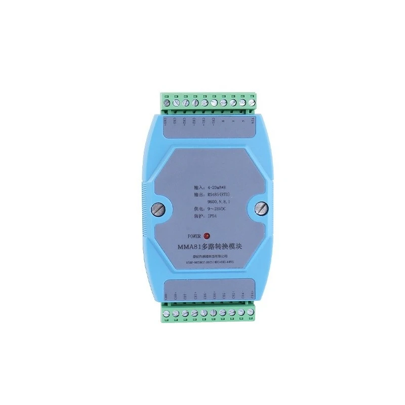 

Conversion module signal 4-20mA to RS485 high-precision slideable rail wall-mounted transmitter module