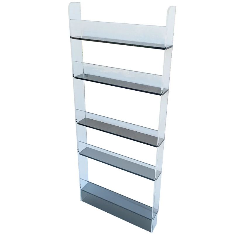 

Shelf behind the door Acrylic multi-layer bookshelf against the wall