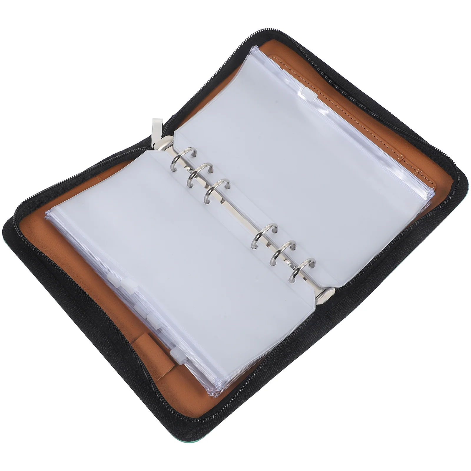 

Storage Box 827x512Inch Portable Travel Medicine Bag Waterproof PU Pill Organizer 6 Zipper Pages Green Shell Health Care