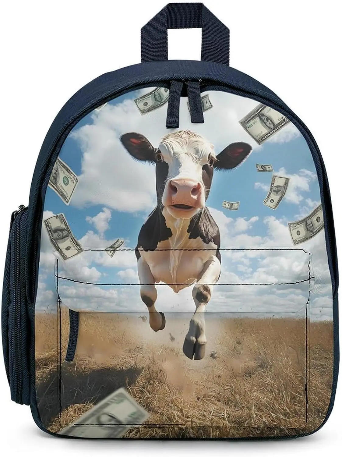 תיק מחשב נייד לנסיעות עם הדפס פרה, קל משקל, תיק עסקים לעבודה לגברים ונשים